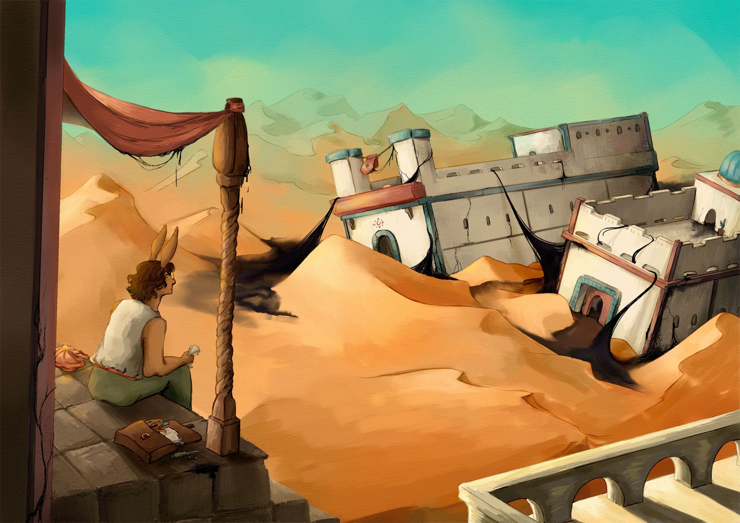 Illustration | Materials: Rebelle 5 | Work for Blight of Ira
